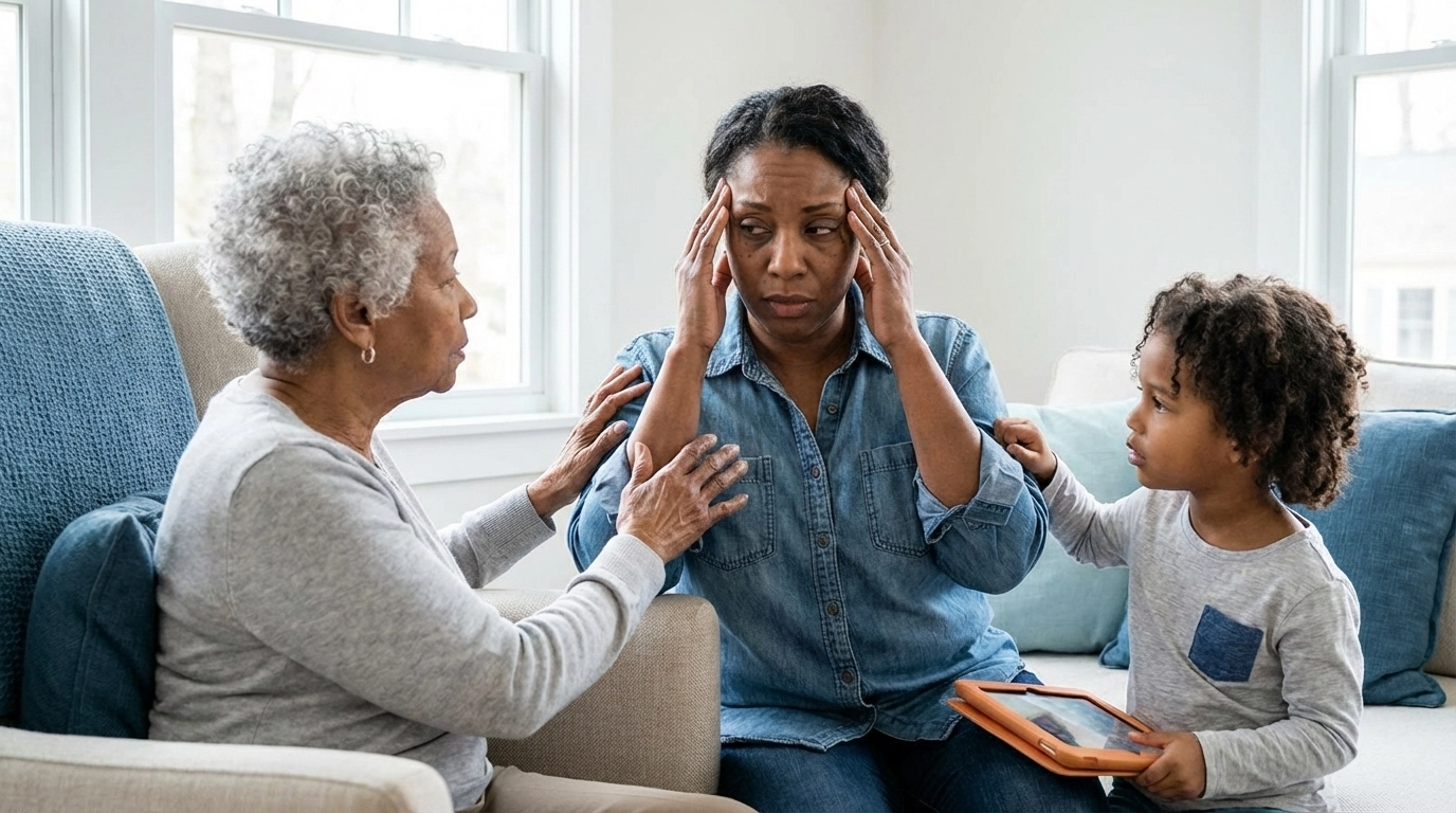 Caught in the Middle: Managing Caregiver Burnout While Caring for Kids and Aging Parents
